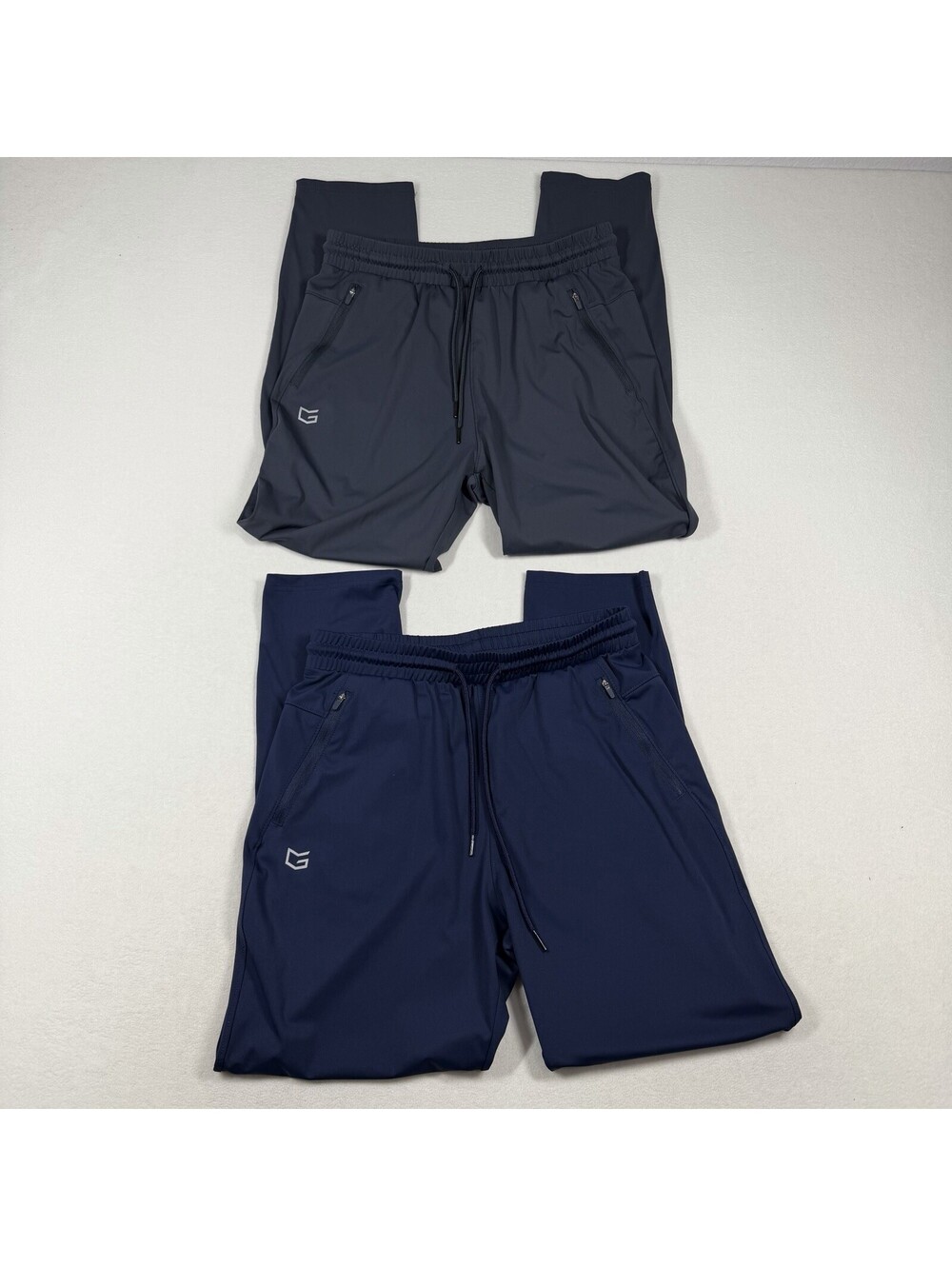 G Gradual Joggers Pants Mens Medium Zipper Pockets Athletic Casual Gym Lot Of 2